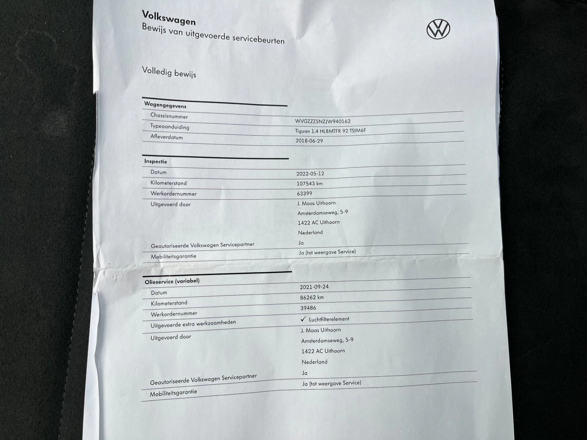 Hoofdafbeelding Volkswagen Tiguan