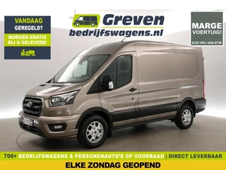 Ford Transit 2.0 TDCI L2H2 | MARGE! | Automaat Airco Camera Cruise Carplay Trekhaak Navi LED PDC 3 Persoons 16"LMV