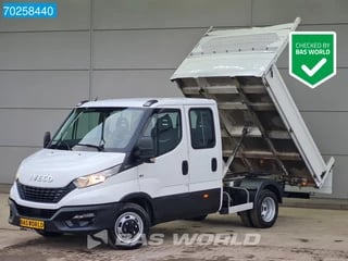 Iveco Daily 35C14 Dubbel Cabine Kipper 3.5t trekhaak Airco Cruise Tipper Benne Kieper Airco Dubbel cabine Trekhaak Cruise control