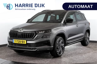 Škoda Karoq 1.5 TSI ACT 150 PK Sportline Business - Automaat | Dig. Cockpit | Adapt. Cruise | Stoel-Stuurverw. | PDC | Camera | NAV + App. Connect | ECC | DAB | Elek. Klep | Afn. Trekhaak | LM 19" |