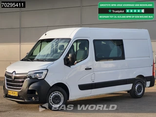 Renault Master 135PK Dubbel Cabine L2H2 LED Airco Cruise Parkeersensoren Euro6 L2 DC Doka Mixto 7m3 Airco Cruise control