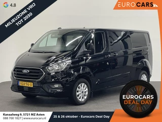 Ford Transit Custom 130pk L2H1 Limited Dubbele cabine Automaat  Navi Airco 2 Schuifdeuren Trekhaak PDC Carplay DAB