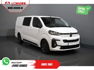 Citroën Jumpy 2.0 HDI 180 pk Aut. DC Dubbel Cabine BPM VRIJ! 2x Schuifdeur/ Virtual Cockpit/ Navi/ Carplay/ Camera/ PDC/ Cruise/ Trekhaak/ Airco