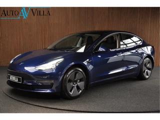 Tesla Model 3 Long Range AWD 78 kWh Autopilot ACC Stuurverw. PDC Leer Navi Panoramadak 360° Elektr. achterklep Stoelverwarming voor & achter Climate voor & achter LM velgen BTW auto! Nieuw!