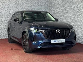 Hoofdafbeelding Mazda CX-60 Mazda CX-60 2.5 E-SKYACTIV PHEV HOMURA LEER 360CAM STOEL.VERW/KOELING BOSE 4WD 03/2025