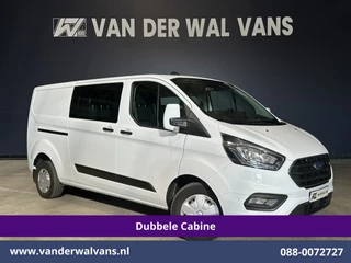 Ford Transit Custom 2.0 TDCI 130pk L2H1 Dubbele Cabine Euro6 inrichting | Airco | 6-Zits | LED | Cruisecontrol | Parkeersensoren Achterklep, 2800kg Trekvermogen