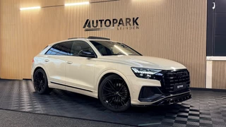 Audi Q8 55 TFSI e quattro |3X S Line|ABT|PANO|SOFTCLOSE|B&O|360CAM|DEALER ONDERHOUDEN| LUCHTVERING |23 INCH|PLUG IN|340PK|BOMVOL!
