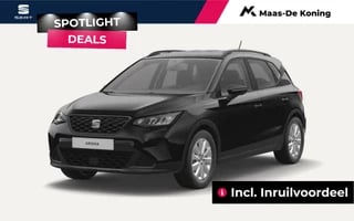 SEAT Arona 1.0 EcoTSI Style DSG | Midnight black | Privatelease 399,- per maand! |  Incl. Inruilvoordeel |