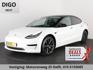 Tesla Model 3 BLACKLINE BI-TONE PANO STD ACCUTEST 86% RWD 60 kWH LEDER.NAVI.CAMERA.AUTOPILOT, STOELVERWARMING EN NOG VEEL MEER!