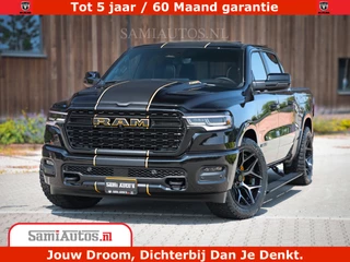 Dodge Ram 1500 Limited Night H.O 540HP 706Nm | Massage + Full Option | De Meest Luxe en Volle Pick-Up in zijn Klasse | Comfortabele Dubbele Cabine met Royale 5 Zitplaatsen | BPM vrij | Nu Leverbaar uit Voorraad | Voorraad Nr 2323 - 5168