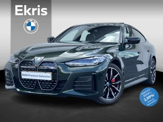 Hoofdafbeelding BMW i4 BMW i4 M50 High Executive 84 kWh Sport Pro | High Executive | Glazen schuif-/kanteldak | Stuur- en stoelverwarming | Trekhaak | Comfort Access | Laserlight | Harman Kardon | Head-Up