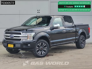 Hoofdafbeelding Ford F-150 Ford F-150 3.5 V6 LPG Platinum SuperCrew 4x4 Pickup Panoramadak Leder 3,5t Trekhaak LED Navi Airco Cruise Parkeersensoren LPG Airco Trekhaak Cruise control