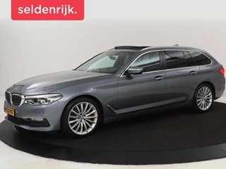 BMW 5-serie 520i High Executive | Panoramadak | Trekhaak |  Leder | Stoelverwarming | Camera | Head-Up | Navigatie | Full LED | Climate control
