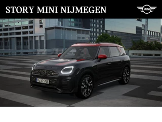 MINI Countryman Cooper SE ALL4 Automaat / John Cooper Works / Pakket L / JCW Black knit; grey with pattern in red