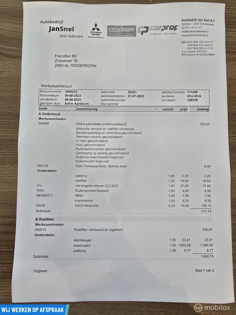 Hoofdafbeelding Ford Transit Custom
