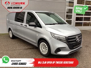 Mercedes-Benz Vito 116 CDI Aut. L3 DC Dubbel Cabine BPM VRIJ! 6 Pers./ 2xSchuifdeur/ LED/ Stoelverw./ 270Gr. Deuren/ Carplay/ Camera/ Cruise/ Trekhaak