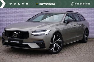 Volvo V90 2.0 B4 R-Design | Verwarmbare stoelen-stuur-achterbank | Parkeerverwarming | Adaptieve cruise control | BLIS | Full LED verlichting | Harman Kardon audio |