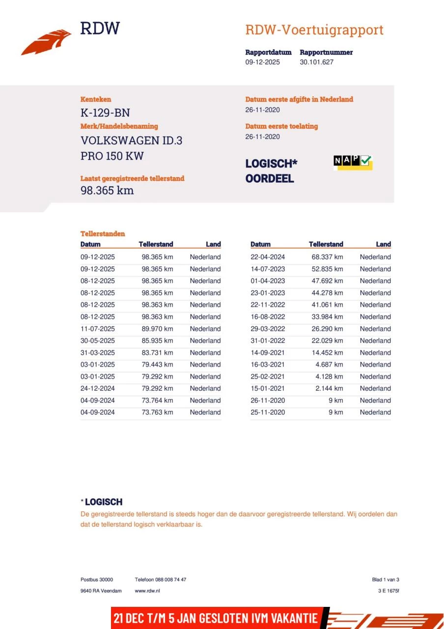 Hoofdafbeelding Volkswagen ID.3