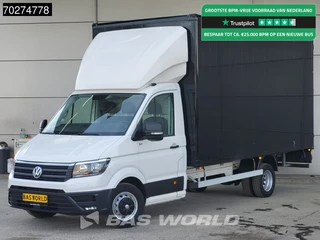 Volkswagen Crafter 177pk Automaat Dubbellucht Bakwagen Lat om Lat Navi Camera Airco Cruise Meubelbak Koffer 26m3 Airco Cruise control