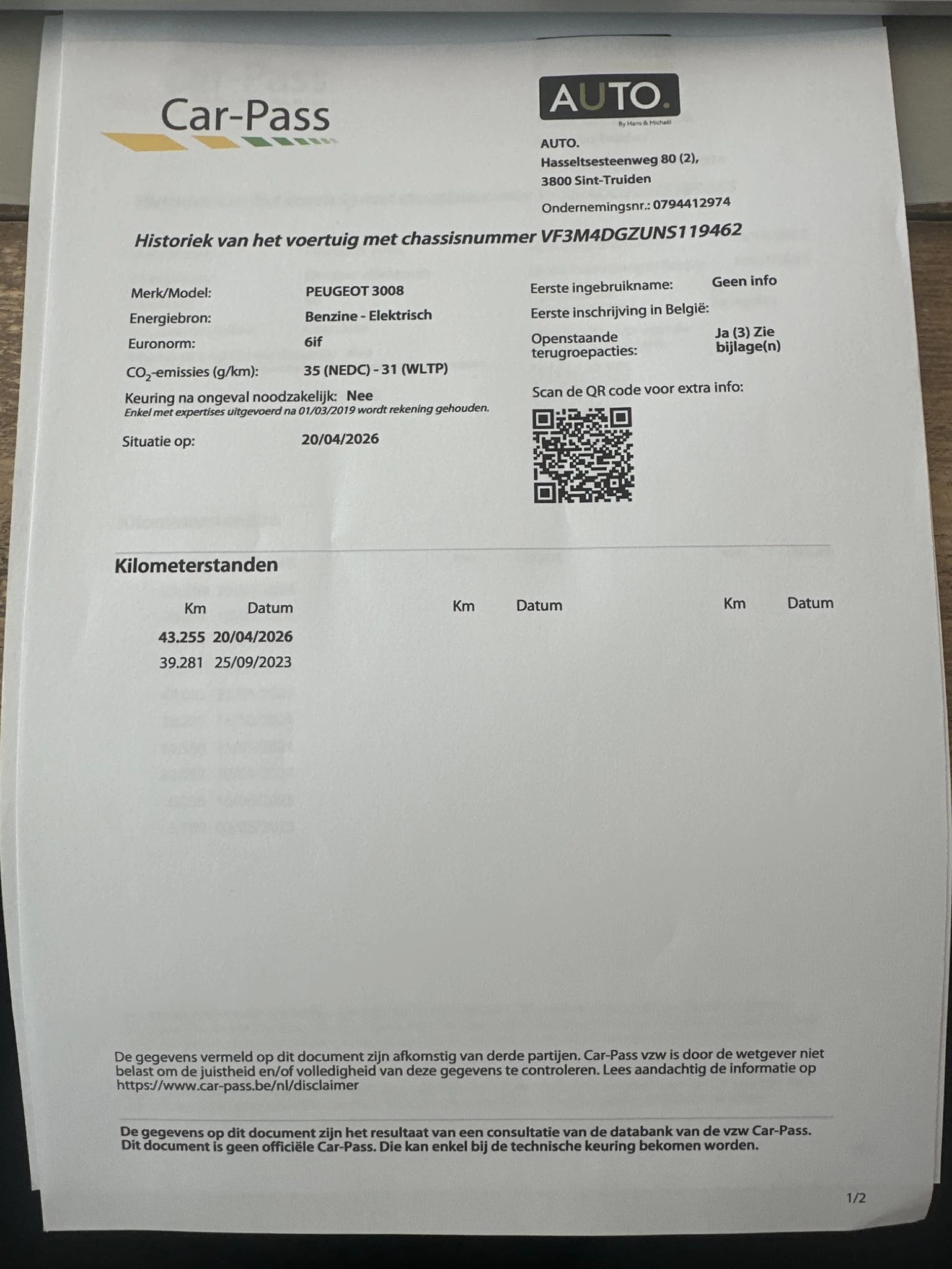 Hoofdafbeelding Peugeot 3008