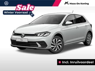 Volkswagen Polo Life Edition 1.0 TSI 95 pk 5 versn. Hand · Airconditioning automatisch, 2-zone (climatronic) · incl. inruilvoordeel ·