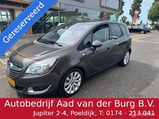 Opel Meriva 1.4 T 120pk  Business+ ,  Navigatie & Camera,   Lederbekleding , Stoel verwarming , Panorama dak , Trekhaak , Parkeerhulp achter , Luxe uitvoering , Hoge instap !