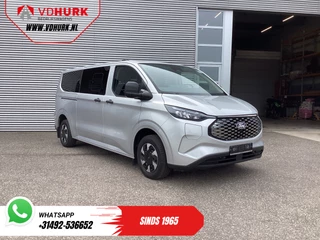 Ford E-Transit Custom 320 km WLTP L2 Combi/ Kombi/ 9 pers./ LED/ Standkachel/ Stoelverw/ Stuurverw./ Carplay/ Camera/ Climate/ PDC/ Cruise