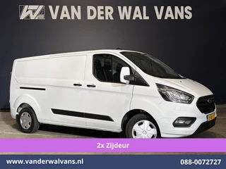 Ford Transit Custom 2.0 TDCI 131pk Automaat L2H1 Inrichting Euro6 Airco | 2x zijdeur | Camera | Navigatie | LED | Android Auto | Cruisecontrol Verwarmde voorruit, Parkeersensoren, Bijrijdersbank
