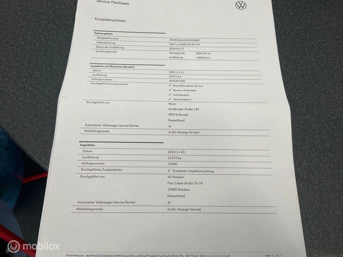 Hoofdafbeelding Volkswagen Golf