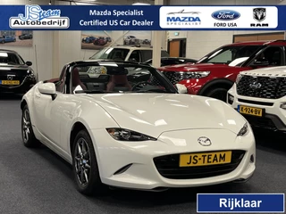 Hoofdafbeelding Mazda MX-5 Mazda MX-5 ND Roadster 1.5 SkyActiv-G 132PK 100th Anniversary Bose Leder Camera PDC Apple CarPlay