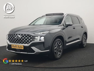 Hoofdafbeelding Hyundai Santa Fe Hyundai Santa Fe 1.6 T-GDI Comfort Smart Sky Plug In Hybrid 266pk Dealer O.H. PHEV | Trekhaak Afn. | Panodak | Adaptive Cruise | Camera | Krell Audio | Lederen Sportstoelen Verwarmd | Apple Carplay | Keyless | Blis | Stuur Verwarmd | Navigatie | DAB |