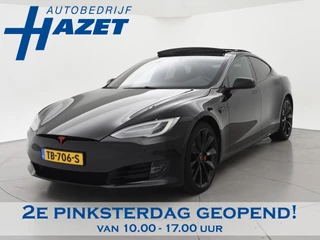 Tesla Model S 100D PERFORMANCE P100D 612 PK + 21 INCH | AUTOPILOT | CARBON | SCHUIFDAK| LUCHTVERING