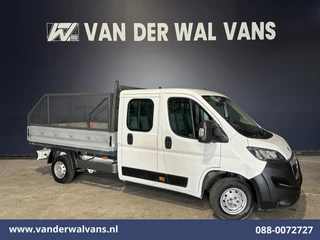 Peugeot Boxer 2.0 BlueHDI 130pk Pick up Dubbel Cabine Open laadbak Euro6 Airco | 7-Zits | Trekhaak | Navigatie