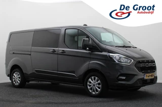 Ford Transit Custom 300 2.0 TDCI L2H1 DC 2x Schuifdeur, Leer, Camera, Cruise, Apple Carplay, PDC, Trekhaak, 16''