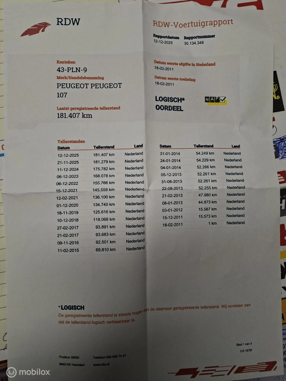 Hoofdafbeelding Peugeot 107