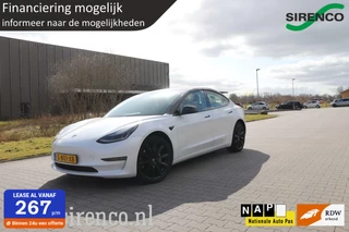 Tesla Model 3 Long Range AWD 75 kWh black&white chrome delete uitstraling! autopilot dual motor stoelverwarming v+a panodak