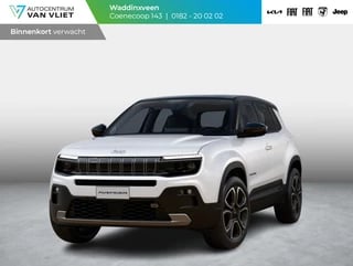 Jeep Avenger e-Hybrid Altitude | Automaat | Clima | Adapt. Cruise | 17" | PDC | Camera | Schuif/Kanteldak | Bicolore