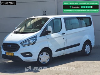 Ford Transit Custom 105pk Personenvervoer Incl.BPM/Ex. BTW 9-Persoons Airco Cruise LED Parkeersensoren Taxi Passenger Transport Kombi Tourer Euro6 L2 Airco Cruise control