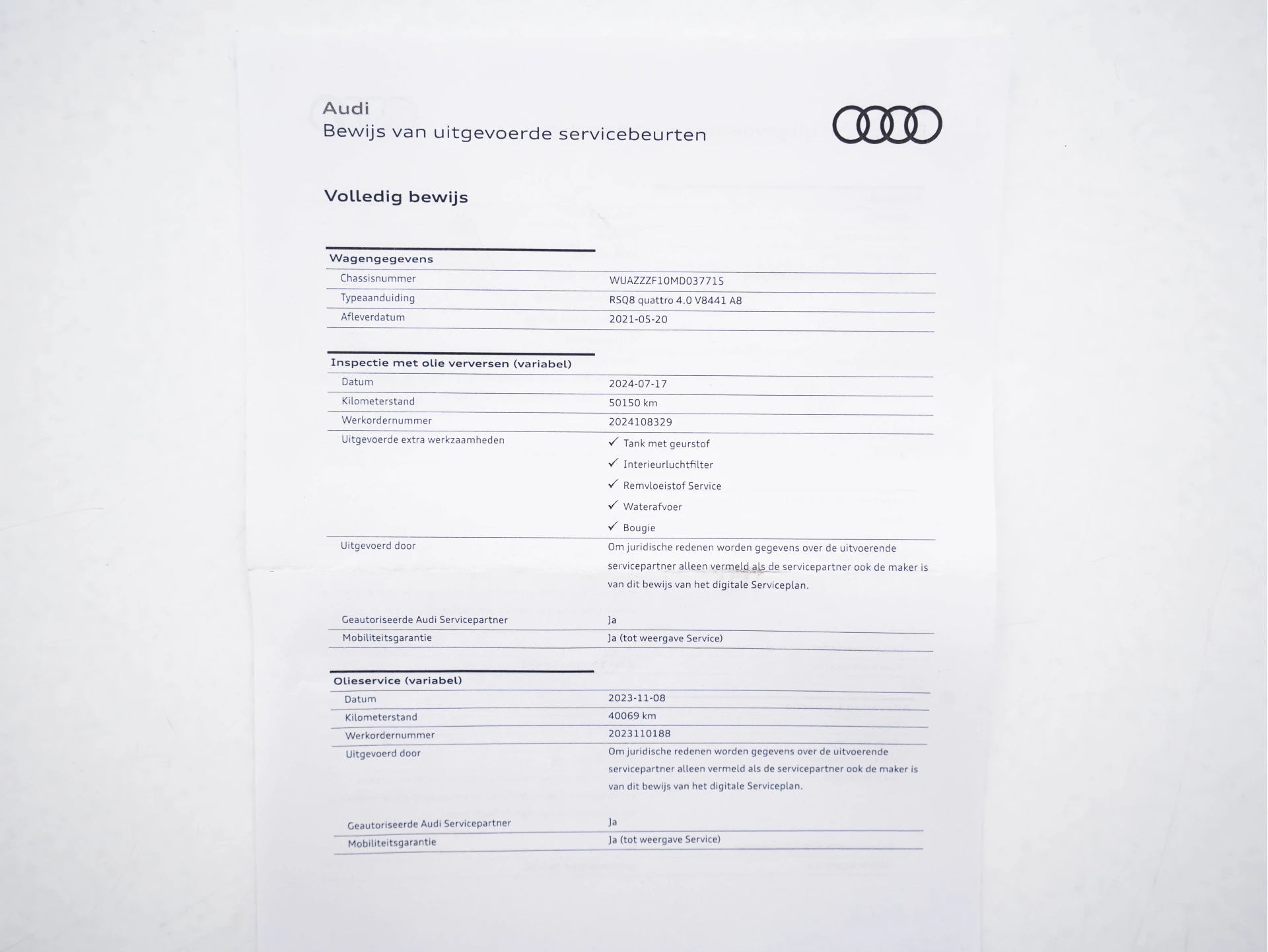 Hoofdafbeelding Audi RSQ8