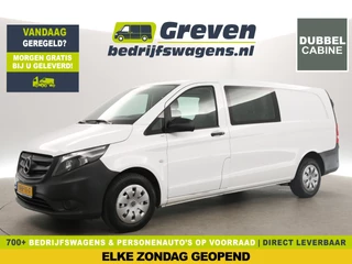 Mercedes-Benz Vito 116 CDI Extra Lang | 164PK | Dubbele Cabine | 5 Persoons | Automaat Airco Camera Carplay Cruise Navigatie PDC