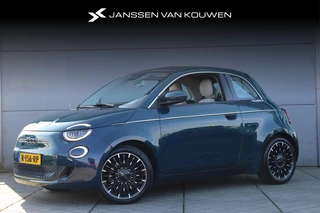 Fiat 500 C La Prima 42 kWh Cabrio / Navigatie / Adaptief cruise / Camera / 'Ocean Green'