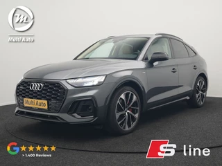 Audi Q5 Sportback 50 TFSI e S Line Plug In Hybrid 300pk Dealer O.H PHEV | Luchtvering | Matrix LED | 21"Audi Sport L.M | Sfeerverlichting | Lederen Sportstoelen Verwarmd | Cruise Control | Navigatie | Virtual | DAB |