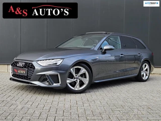 Audi A4 Avant 40 TFSI 190pk 3x S line Panodak Acc Matrix Trekhaak Camera Elektrische kofferbak Keyless