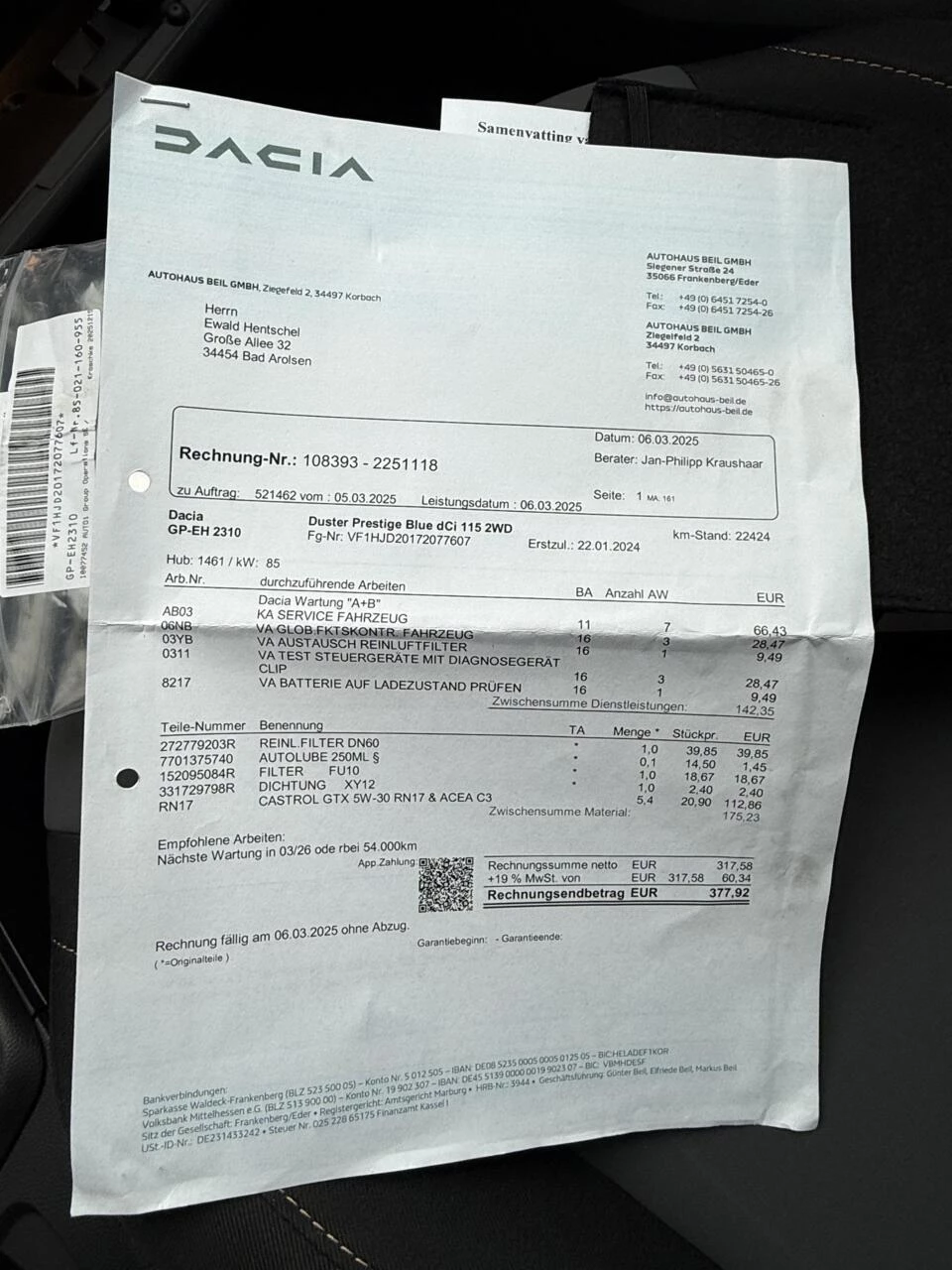 Hoofdafbeelding Dacia Duster