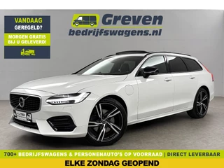 Hoofdafbeelding Volvo V90 Volvo V90 2.0 T8 AWD R-Design bowers&wilkins 341PK 360 Camera Pano LED Virtual Sfeer Trekhaak Carplay Cruise Clima Leder Memory Head up Display 20"LMV Navi PDC