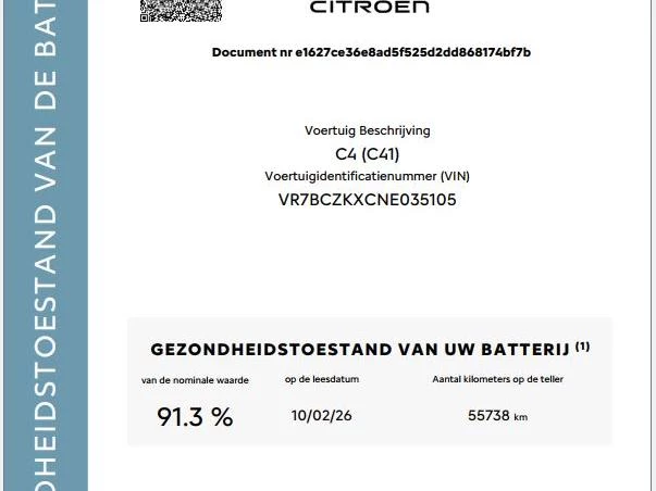 Hoofdafbeelding Citroën ë-C4