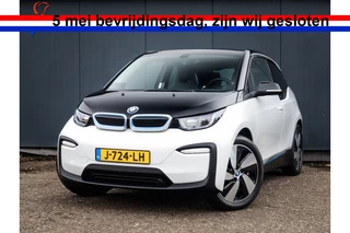BMW i3 Basis 120Ah 42 kWh (170 PK) 1e-Eig. & Keurig-Onderh. BOVAG-Garantie. NL-Auto. Warmtepomp, Cruisecontrol, Keyless-Start, Parkeersensoren, Navigatie, Airco, Bluetooth, Stoelverwarming, Licht-Zicht-Pakket, Lm-Velgen-19Inch, Privacy-Glas