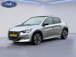Hoofdafbeelding Peugeot e-208 Peugeot E-208 EV GT 350 50 kWh, adaptief cruise control, panoramadak 1/2 lederen sportinterieur, 1 e eigenaar,nl auto nap