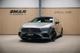 Hoofdafbeelding Mercedes-Benz A-Klasse Mercedes-Benz A-Klasse 250 e | Burmester | Pano | Hybride | Matte Grijs | Head-Up | Stoelverwarming |