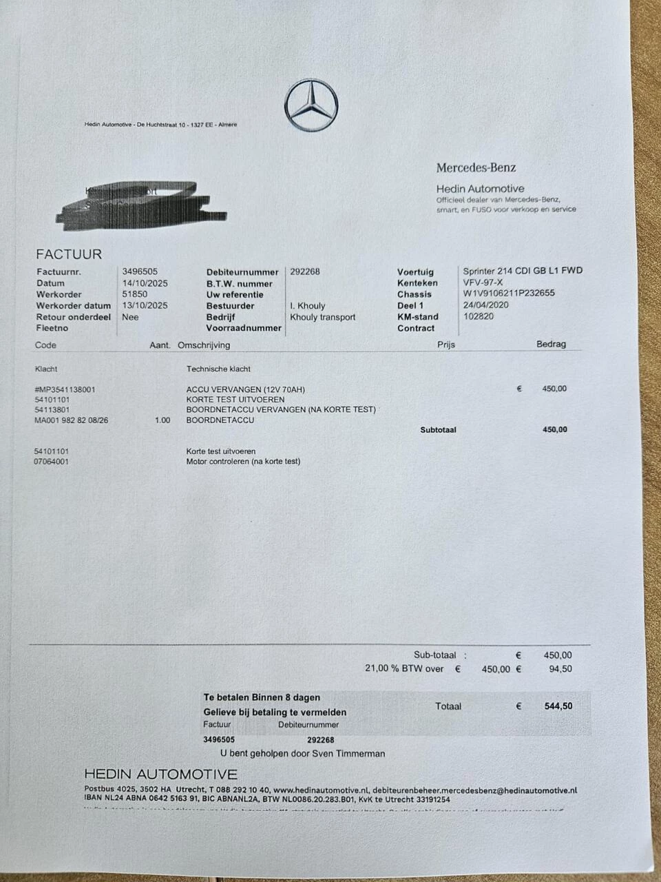Hoofdafbeelding Mercedes-Benz Sprinter